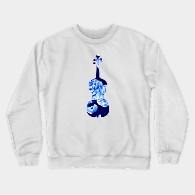 Floral Violin Crewneck Sweatshirt by designed2teach